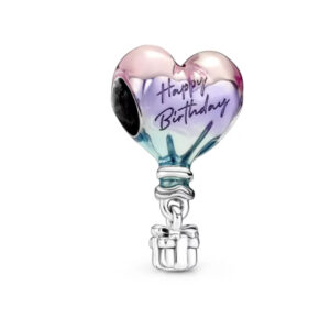 Намистина "Повітряна куля та привітання з днем народження"